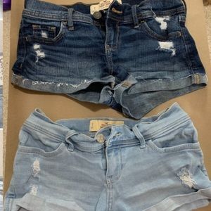 2/$30 hollister Jean shorts